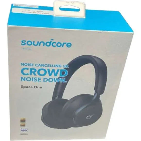 Anker Soundcore Space One Bluetooth Wireless Headphones Hybrid ANC 40H New - Picture 2 of 10